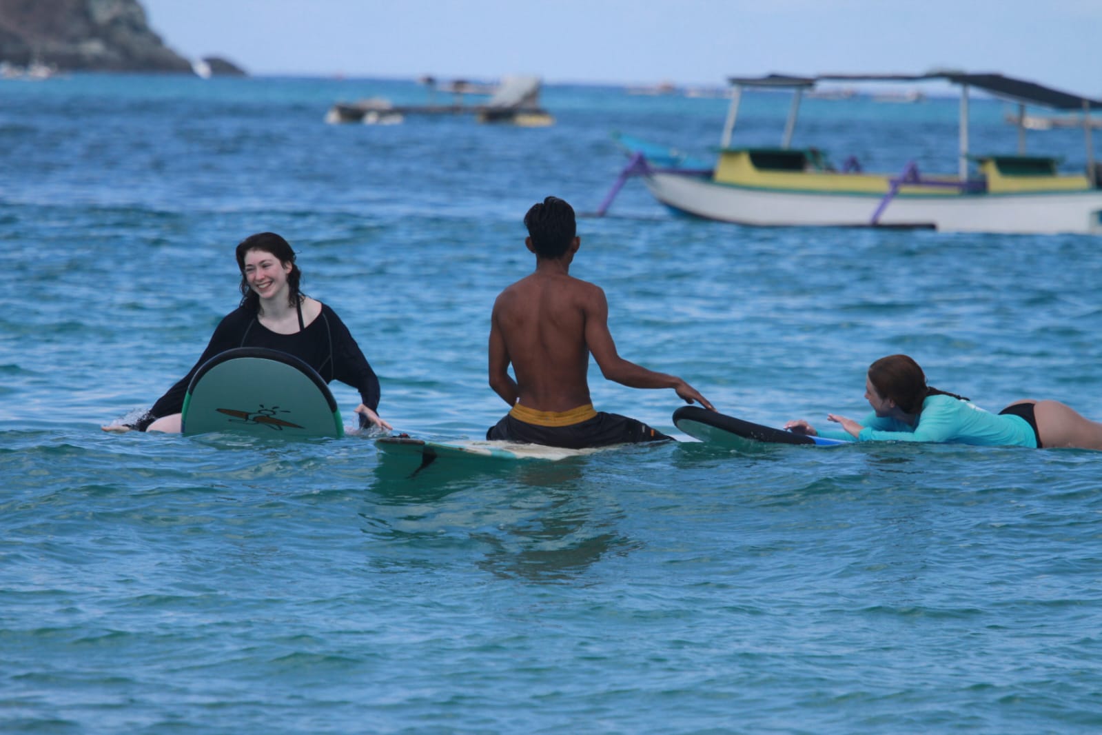 Beginner surf lessons at Selong Belanak beach